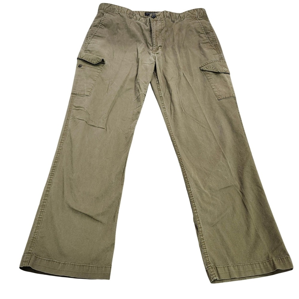 Banana Republic Aiden Fit Cargo Pants Mens 36x30 Olive Green Utility Casual - Picture 1 of 8